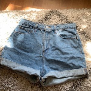 BDG classic high waisted jean shorts